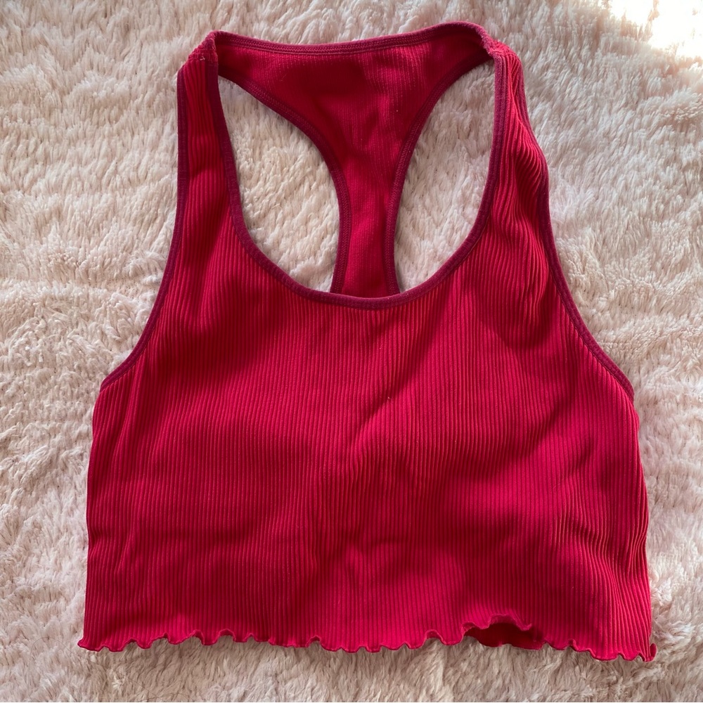 EUC Spiritual Gangster x VS Sport Love Crop Top w/ Shelf Bra, M/L